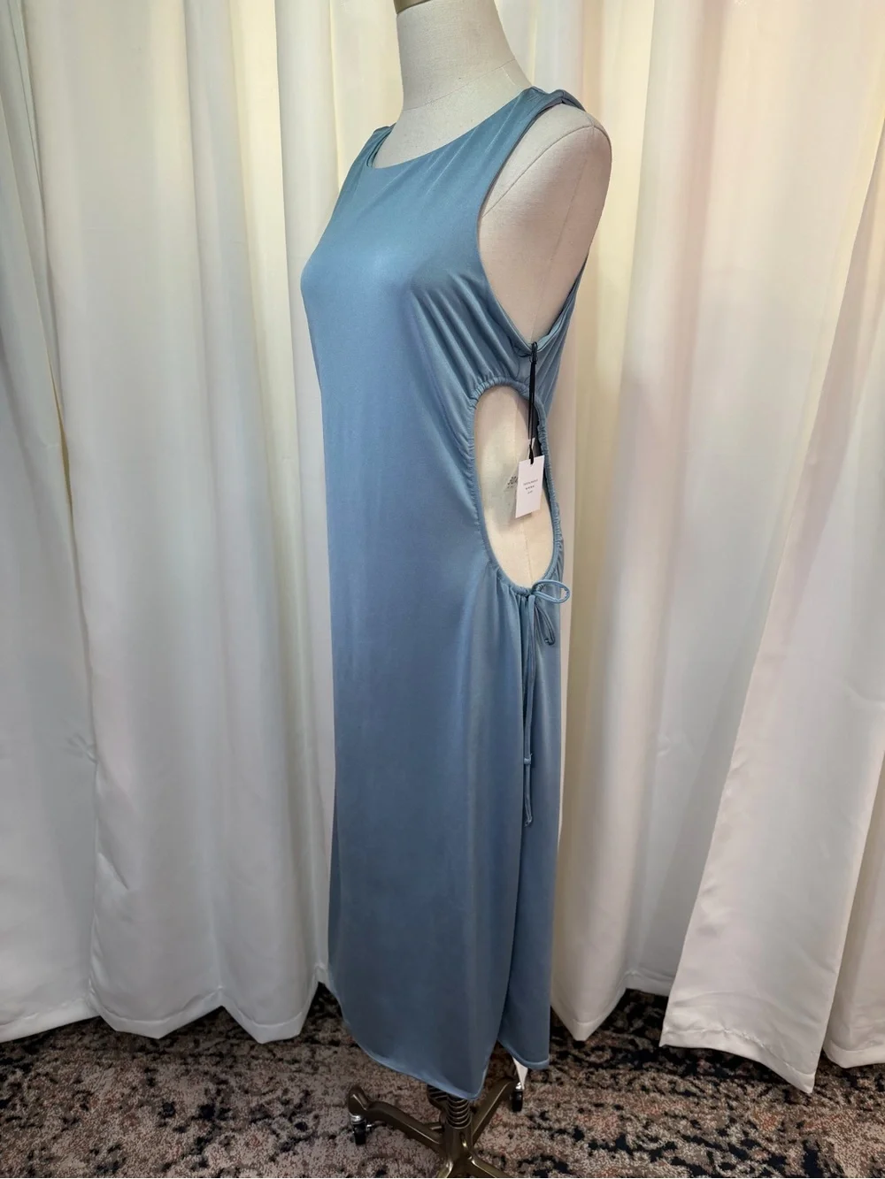 NWT Jade Swim ‘Callie’ Swim Dress Coverup in “Azure” Blue Size Large